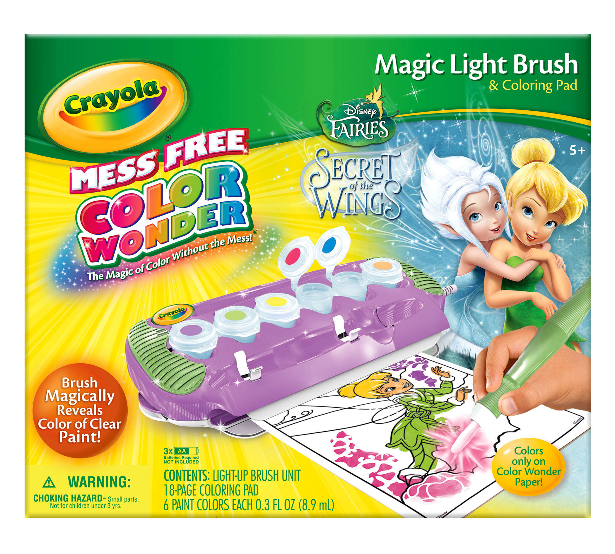 Color Wonder Magic Light Brush Fairies Crayola